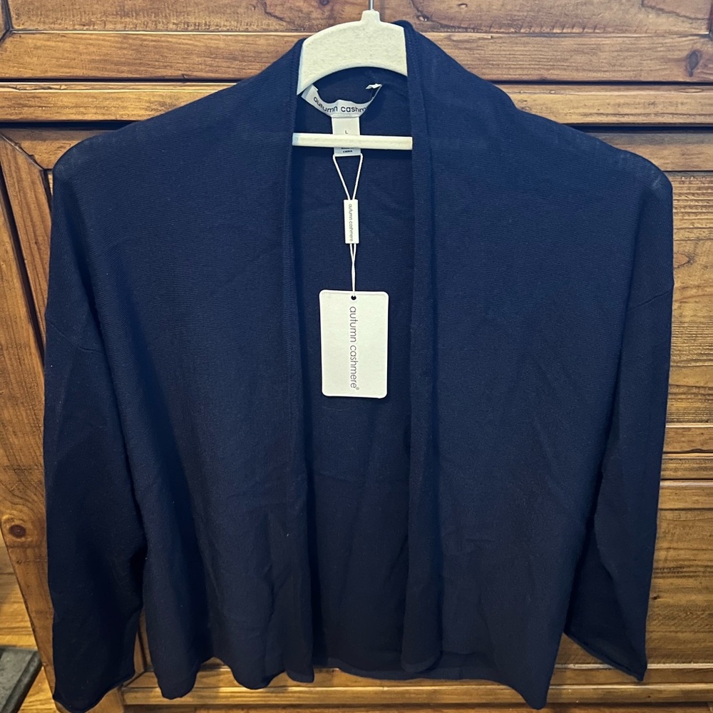 Autumn Cashmere Black Cardigan